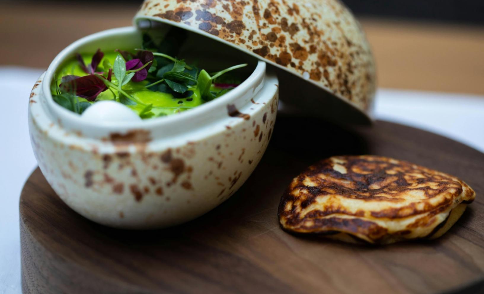Préparation culinaire en cours de réalisation